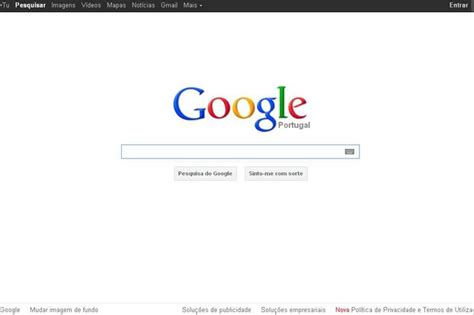 google pt página inicial.